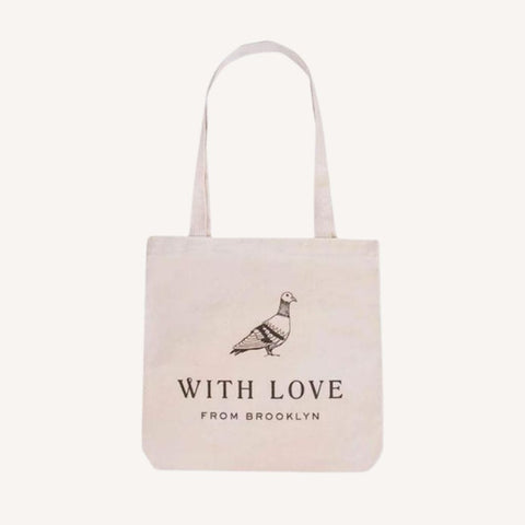 Pigeon Tote Bag Made in Brooklyn Gift Basket